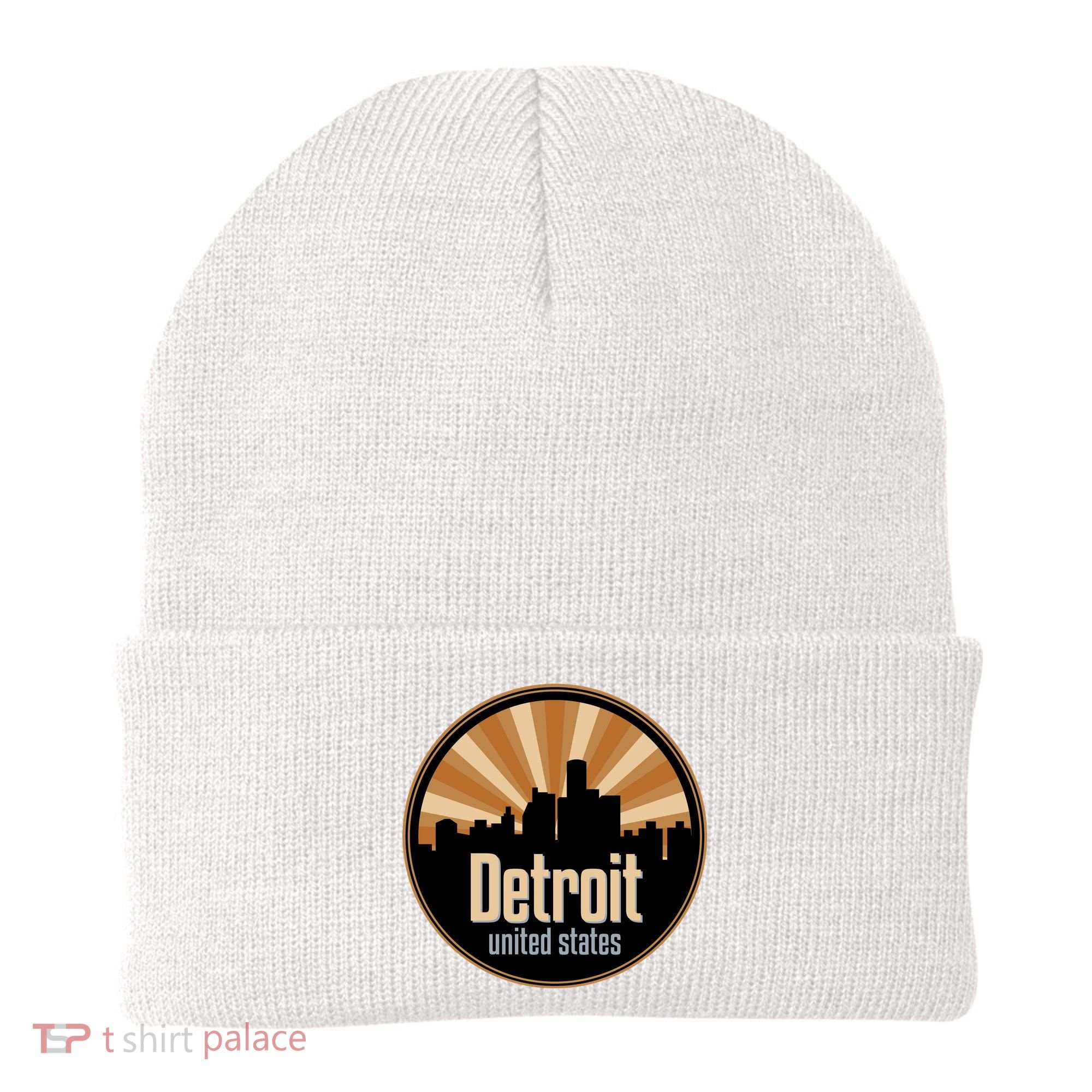 Detroit Record Label Skyline Symbol Beanie