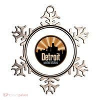 Detroit Record Label Skyline Symbol Ornament thumb 0