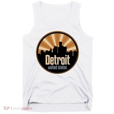Detroit Record Label Skyline Symbol Tank Top