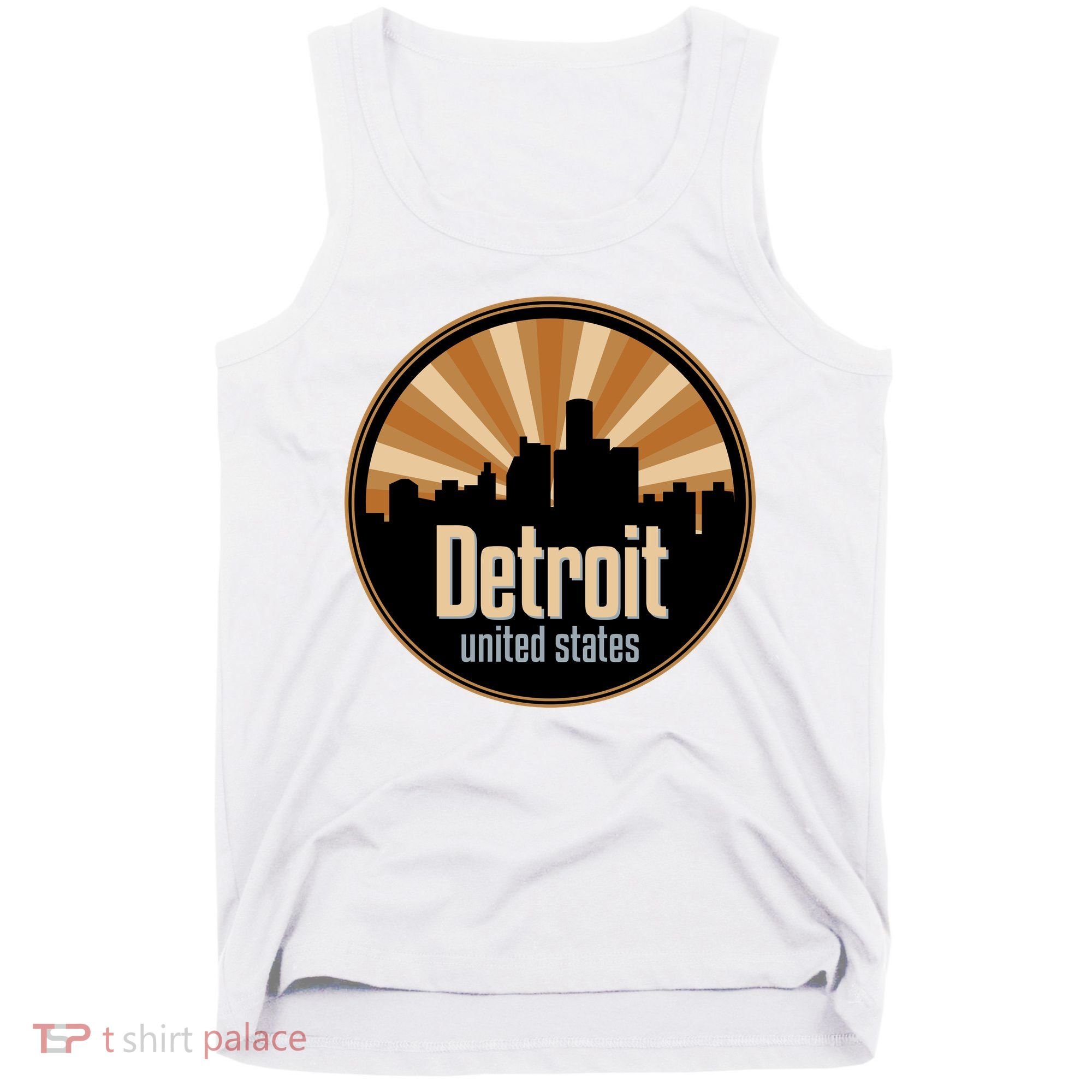 Detroit Record Label Skyline Symbol Tank Top