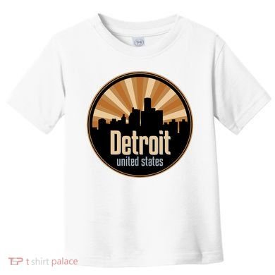 Detroit Record Label Skyline Symbol Toddler T-Shirt