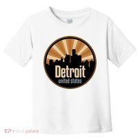 Detroit Record Label Skyline Symbol Toddler T-Shirt thumb 0