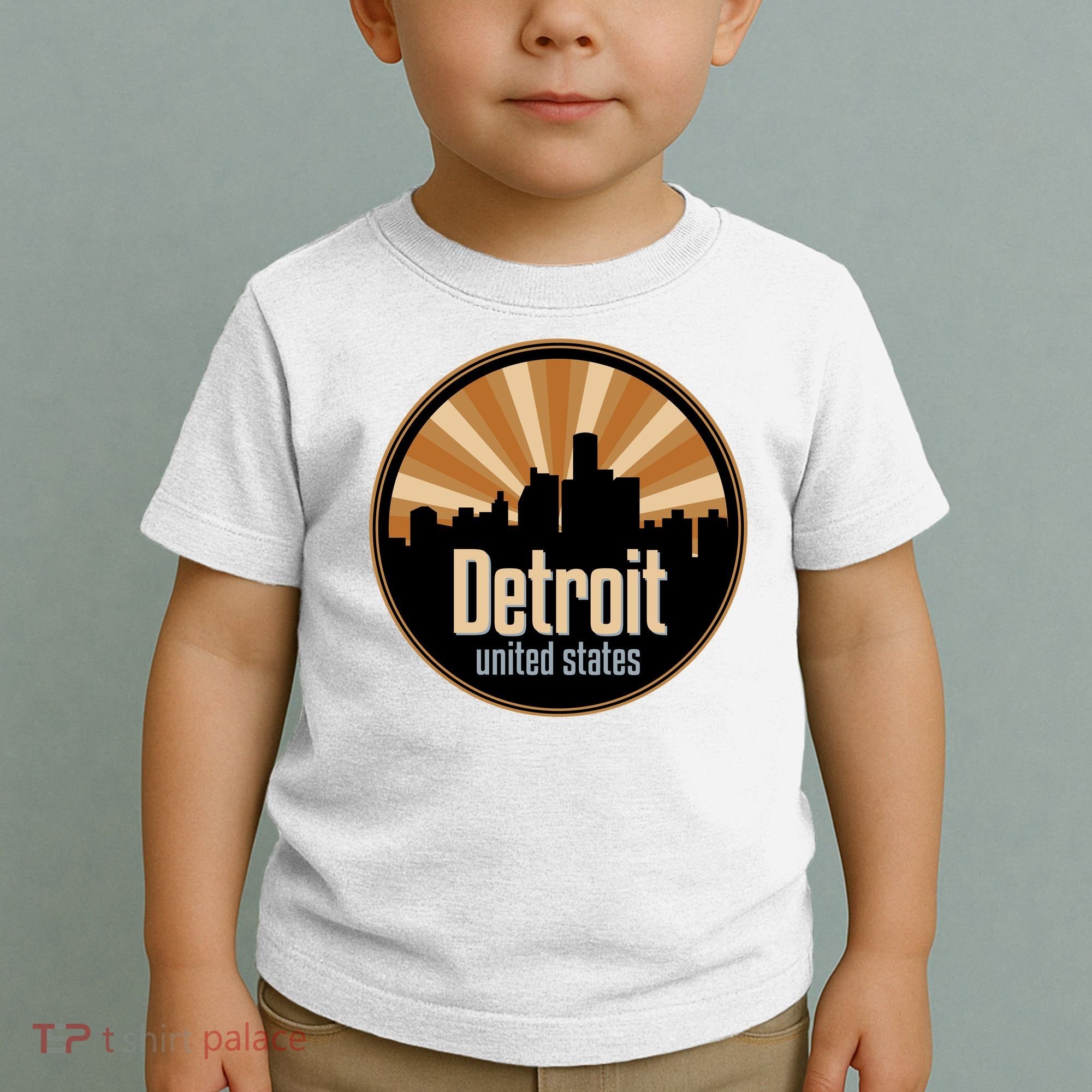 Detroit Record Label Skyline Symbol Toddler T-Shirt