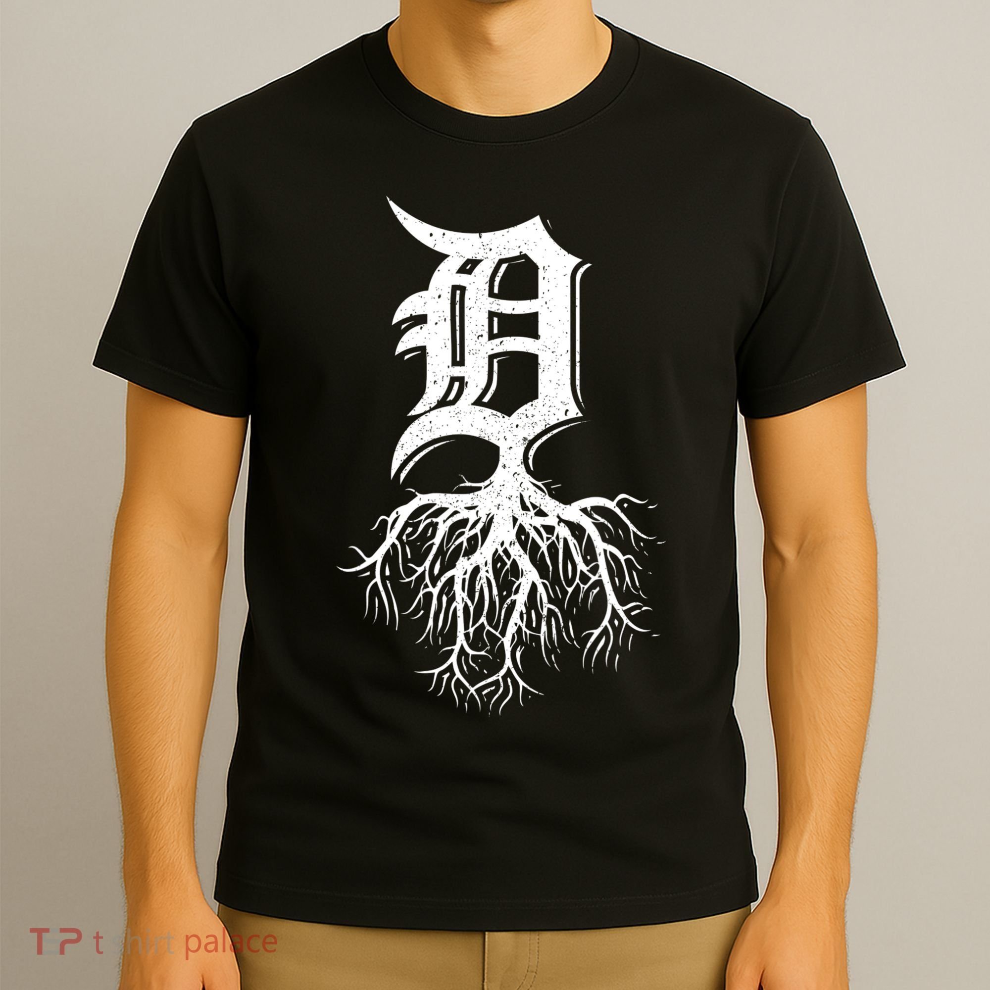 Detroit Roots Michigan American Born Rooted American Gifts T-Shirt