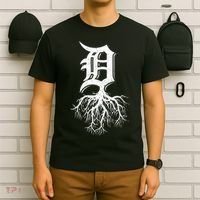 Detroit Roots Michigan American Born Rooted American Gifts T-Shirt thumb 6