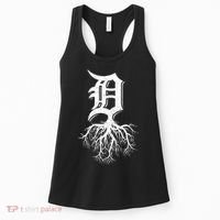 Detroit Roots Michigan American Born Rooted American Gifts Women's Tank Top thumb 0