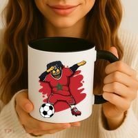 Dabbing Rottweiler Morocco Soccer Fans Jersey Moroccan Sport Great Gift Coffee Mug thumb 3