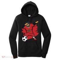 Dabbing Rottweiler Morocco Soccer Fans Jersey Moroccan Sport Great Gift Women's Hoodie thumb 0