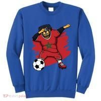 Dabbing Rottweiler Morocco Soccer Fans Jersey Moroccan Sport Great Gift Sweatshirt thumb 0