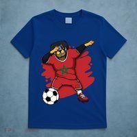 Dabbing Rottweiler Morocco Soccer Fans Jersey Moroccan Sport Great Gift T-Shirt thumb 5