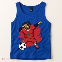 Dabbing Rottweiler Morocco Soccer Fans Jersey Moroccan Sport Great Gift Tank Top thumb 2