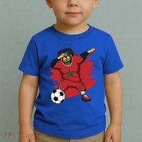 Dabbing Rottweiler Morocco Soccer Fans Jersey Moroccan Sport Great Gift Toddler T-Shirt thumb 2