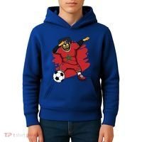 Dabbing Rottweiler Morocco Soccer Fans Jersey Moroccan Sport Great Gift Kids Hoodie thumb 4