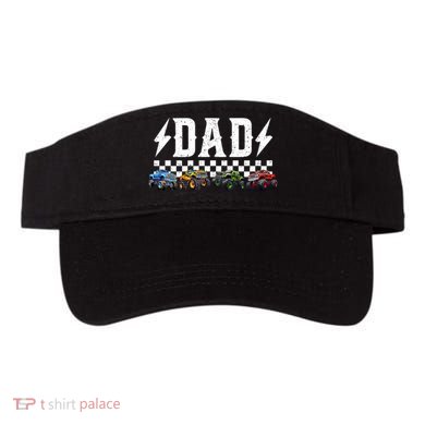 Dad Retro Monster Truck Family Crew Birthday Matching  Visor