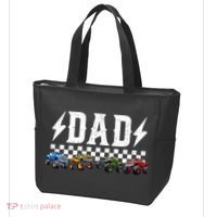 Dad Retro Monster Truck Family Crew Birthday Matching  Tote Bag thumb 3