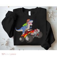 Dinosaur Riding Monster Truck Sweatshirt thumb 2