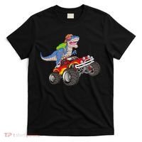 Dinosaur Riding Monster Truck T-Shirt thumb 0