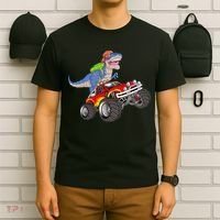 Dinosaur Riding Monster Truck T-Shirt thumb 6