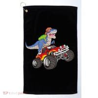 Dinosaur Riding Monster Truck Golf Towel thumb 0