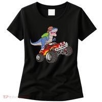 Dinosaur Riding Monster Truck Women's T-Shirt thumb 0