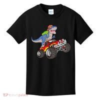 Dinosaur Riding Monster Truck Kids T-Shirt thumb 0