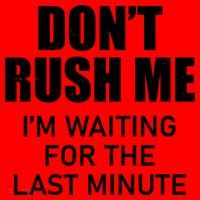 Don't Rush Me I'm Waiting For The Last Minute Santa Hat thumb 1