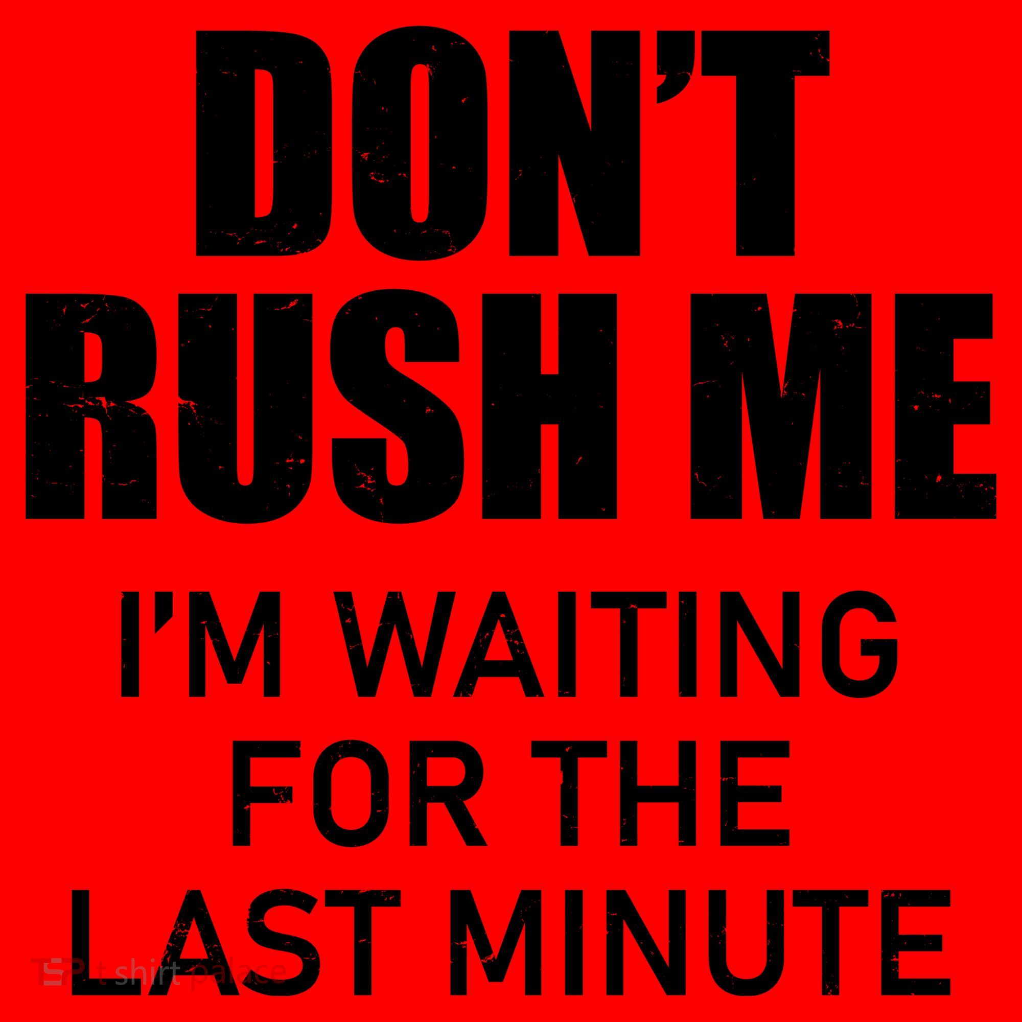Don't Rush Me I'm Waiting For The Last Minute Santa Hat