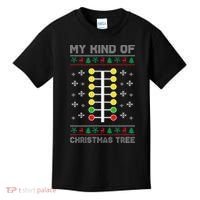 Drag Racing My Kind of Christmas Tree Drag Racer Xmas Kids T-Shirt thumb 0
