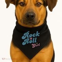 Darla Rock N Roll Girl USA-Made Doggie Bandana thumb 1