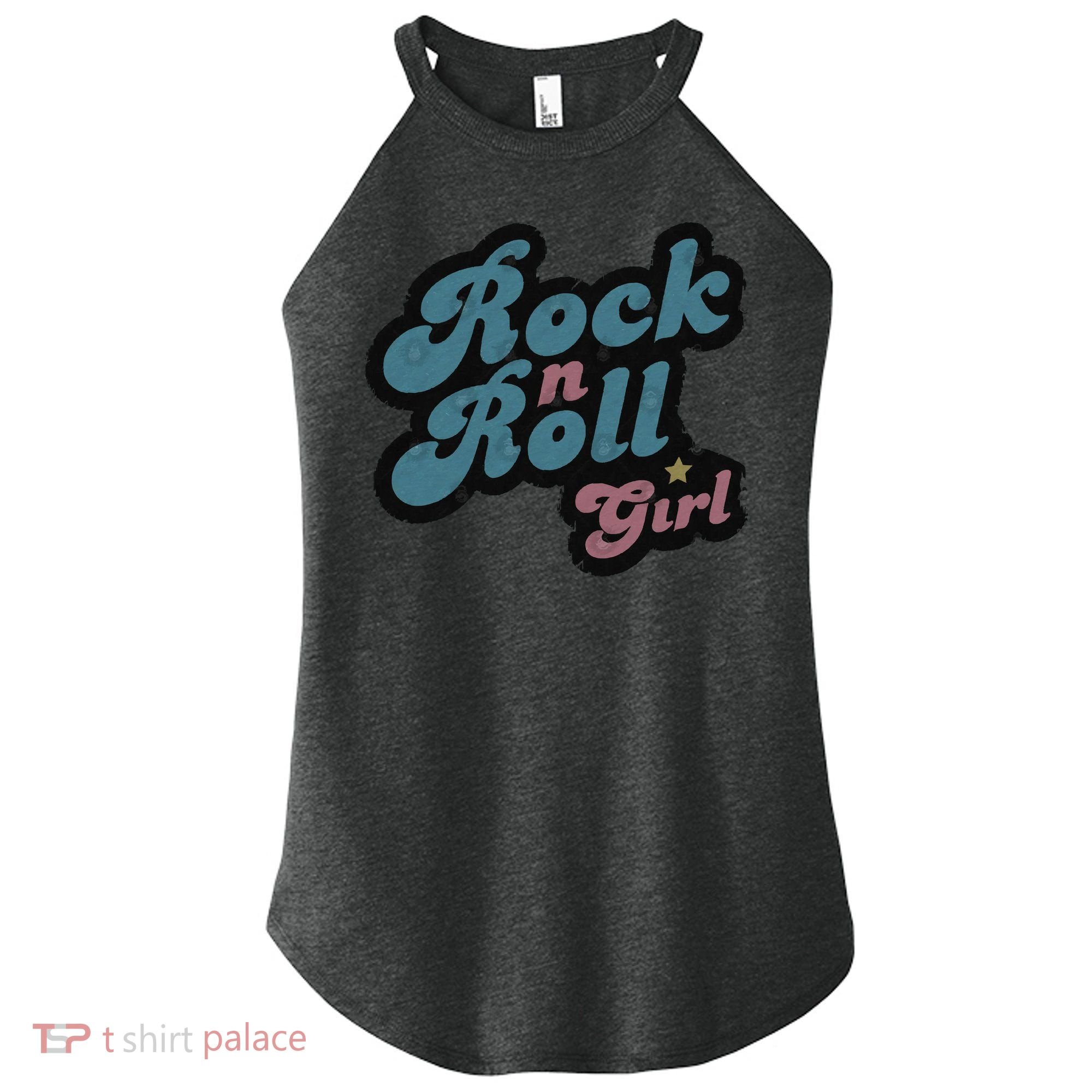 Darla Rock N Roll Girl Women's Perfect Tri Rocker Tank