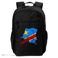 Democratic Republic Of Congo Map Congolese Flag Africa Pride Cute Gift Backpack thumb 0