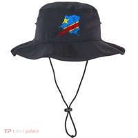 Democratic Republic Of Congo Map Congolese Flag Africa Pride Cute Gift Bucket Hat thumb 0