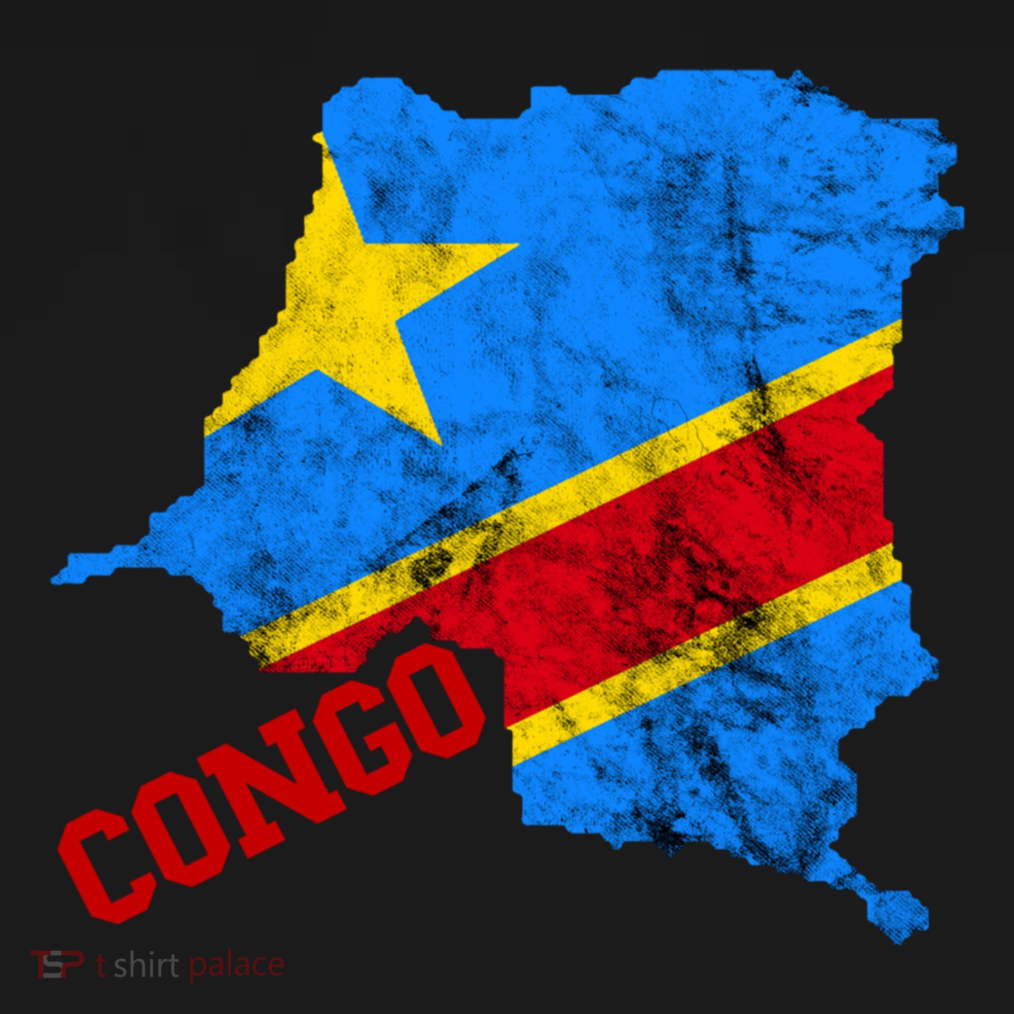 Democratic Republic Of Congo Map Congolese Flag Africa Pride Cute Gift Women's Hoodie