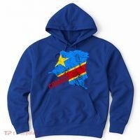 Democratic Republic Of Congo Map Congolese Flag Africa Pride Cute Gift Hoodie thumb 0