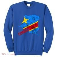 Democratic Republic Of Congo Map Congolese Flag Africa Pride Cute Gift Sweatshirt thumb 0