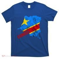 Democratic Republic Of Congo Map Congolese Flag Africa Pride Cute Gift T-Shirt thumb 0