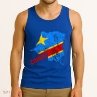 Democratic Republic Of Congo Map Congolese Flag Africa Pride Cute Gift Tank Top thumb 3