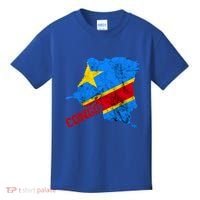 Democratic Republic Of Congo Map Congolese Flag Africa Pride Cute Gift Kids T-Shirt thumb 0