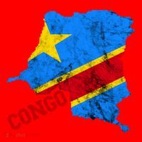 Democratic Republic Of Congo Map Congolese Flag Africa Pride Cute Gift Santa Hat thumb 1