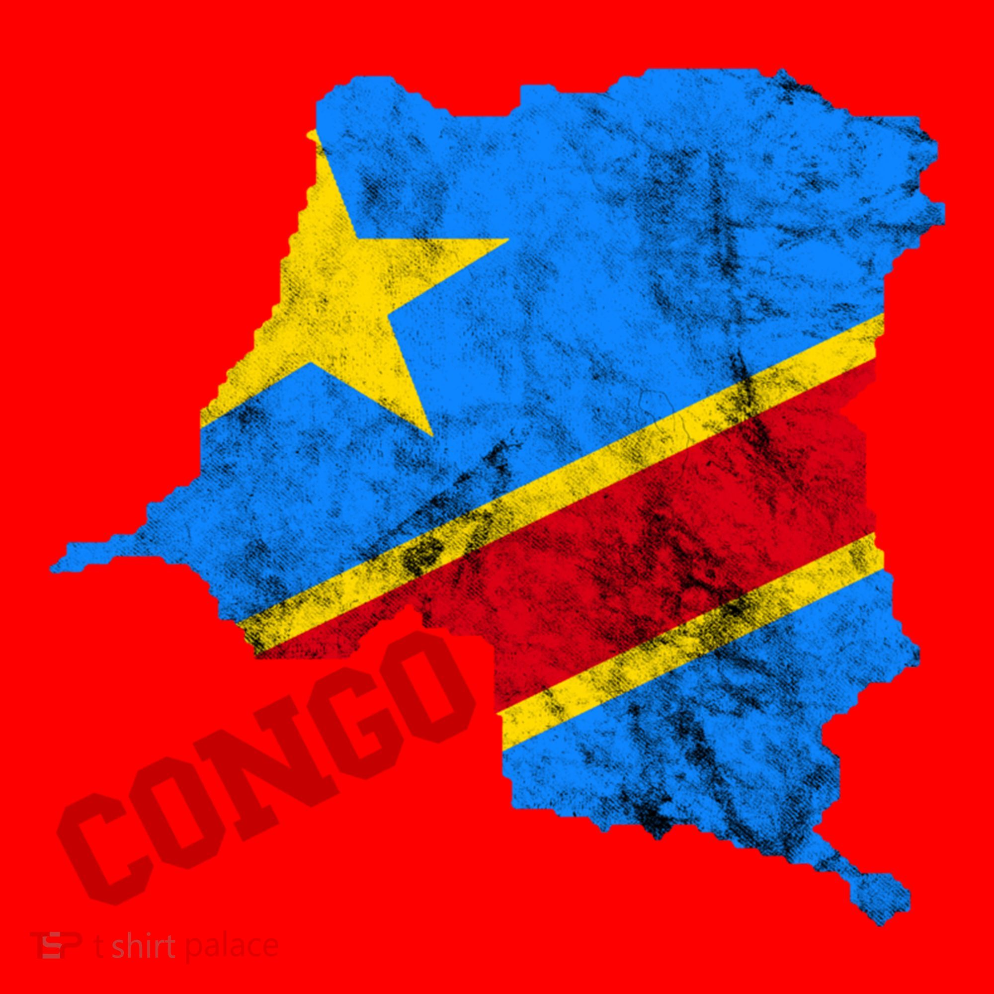 Democratic Republic Of Congo Map Congolese Flag Africa Pride Cute Gift Santa Hat