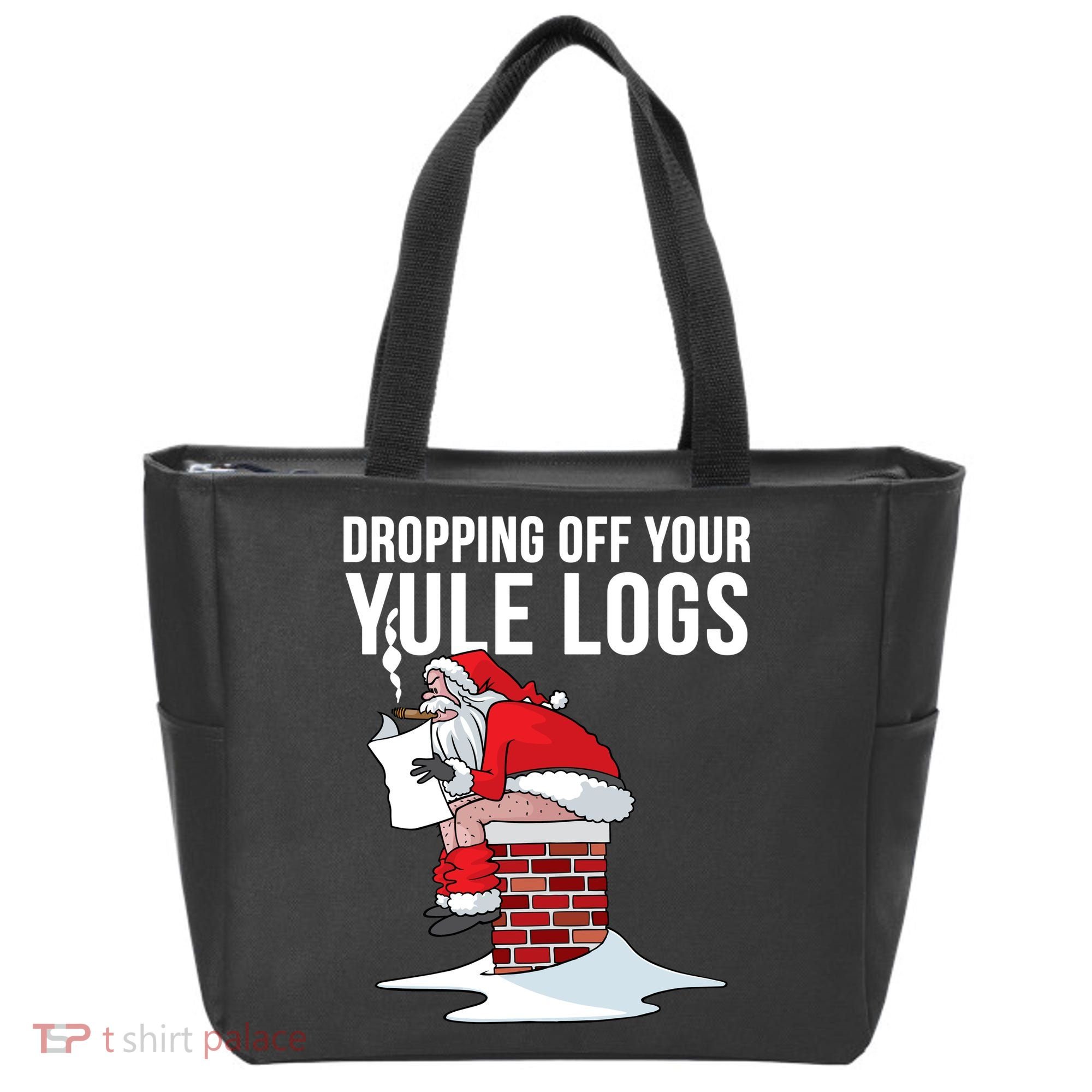 Dropping Off Your Yule Logs Tote Bag