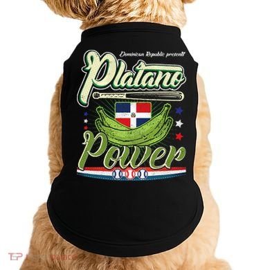 Dominican Republic Platano Power Baseball DR Flag Doggie Tank