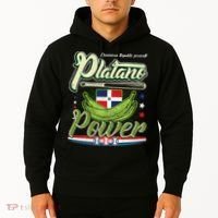 Dominican Republic Platano Power Baseball DR Flag Hoodie thumb 2