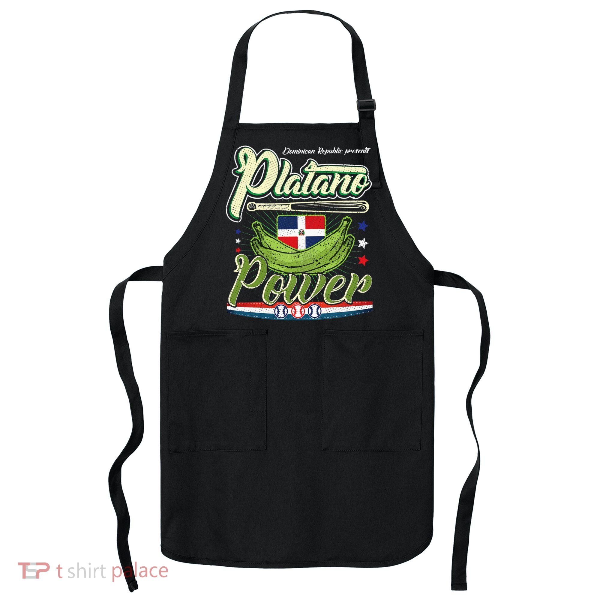 Dominican Republic Platano Power Baseball DR Flag Apron
