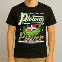 Dominican Republic Platano Power Baseball DR Flag T-Shirt thumb 3