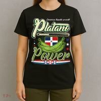 Dominican Republic Platano Power Baseball DR Flag T-Shirt thumb 4