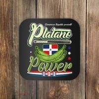 Dominican Republic Platano Power Baseball DR Flag Coaster thumb 0