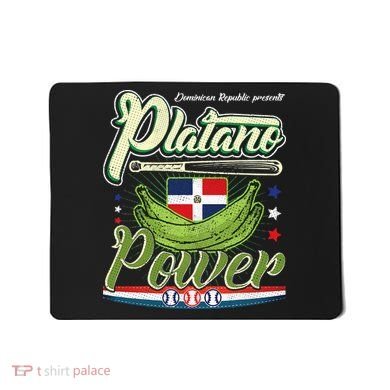 Dominican Republic Platano Power Baseball DR Flag Mousepad