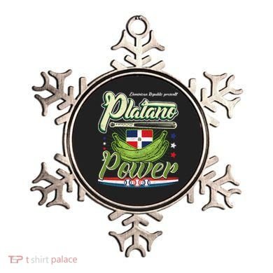 Dominican Republic Platano Power Baseball DR Flag Ornament