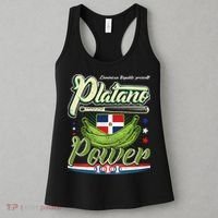 Dominican Republic Platano Power Baseball DR Flag Women's Tank Top thumb 3